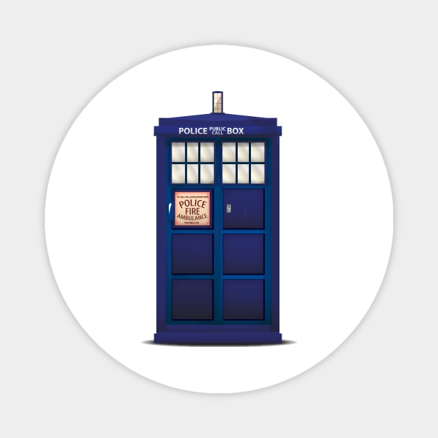 Police call box Magnet by nickemporium1